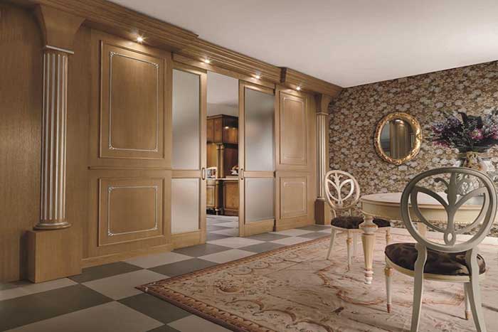 طراحی پارتیشن اداری به سبک کلاسیک