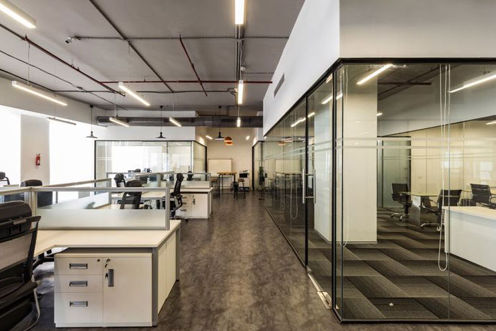 طراحی پارتیشن اداری با الهام از سبک zen