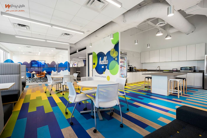 پارتیشن اداری و نقش رنگ ها در محیط کار