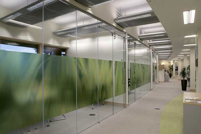 انواع شیشه در پارتیشن اداری