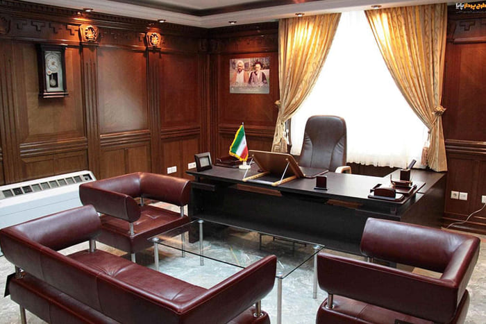 طراحی دفتر کار به سبک کلاسیک