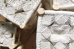 به کار بردن مکرومه بافی در دکوراسیون داخلی