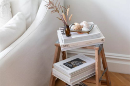 استفاده از نردبان چوبی در دکوراسیون داخلی